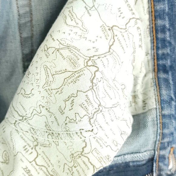 Ariat Jeans Men's 38x32 Blue Fade Low Rise Boot Denim Distressed Destroyed - Picture 15 of 15